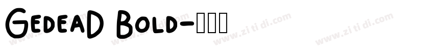GedeaD Bold字体转换
